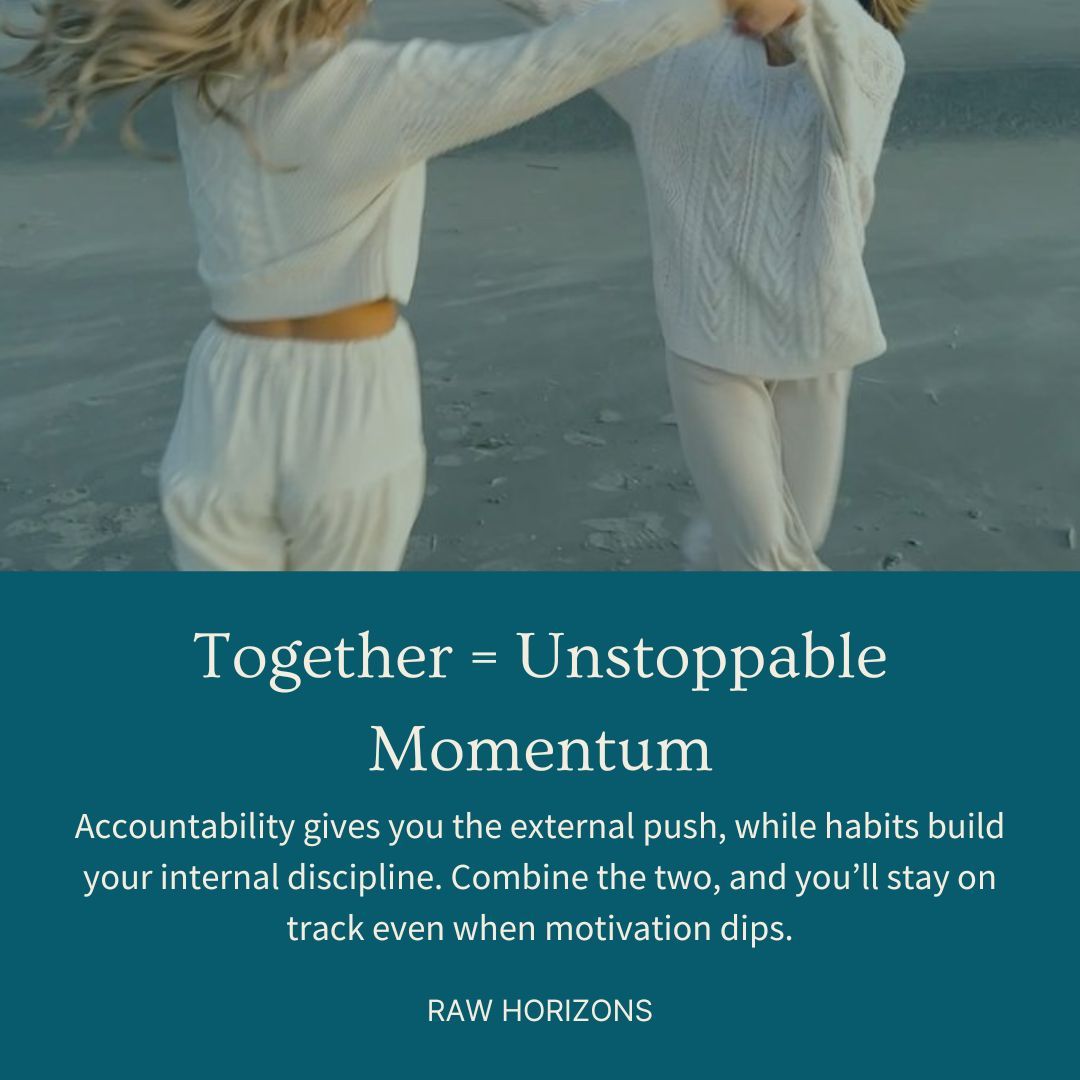 RHA_Wellbeing's tweet photo. Success is a combination of accountability and strong habits 💡✨. 

When you have someone keeping you accountable, you stay consistent. When you master habits, progress becomes effortless. Together, they create unstoppable momentum! 🚀 https://t.co/uK9Nkr64wG