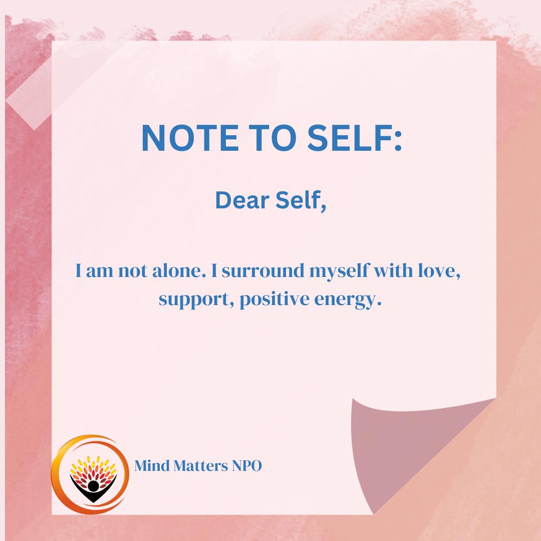 MindMattersNPO's tweet photo. Dear Self... https://t.co/ClVqbTtv7s