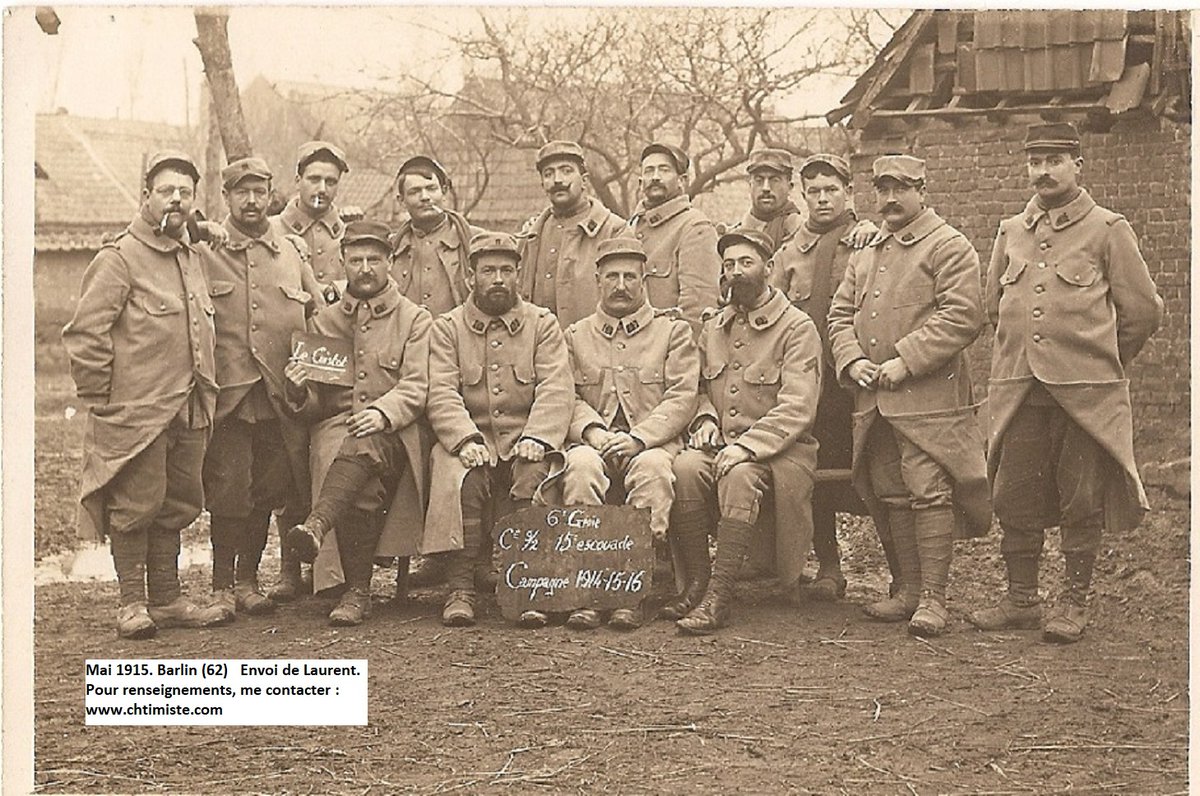 Le_Chtimiste's tweet image. GASTARD de Toures, BARLOT de Lussac, Travers de Rennes, BIHAN du Concarneau, GIRAUD de Noirterre (?), BERTHELLOT de Laballe, MACÉ de ?, LABROUSSE de Périgueux, BOSSARD de Chôlet, GUÉRIN de Sergilesse (?), LE TOQUEUX  LEBRUN, , DELYS, caporal, ..BARLIN (62)- #Chtimiste #6eRG