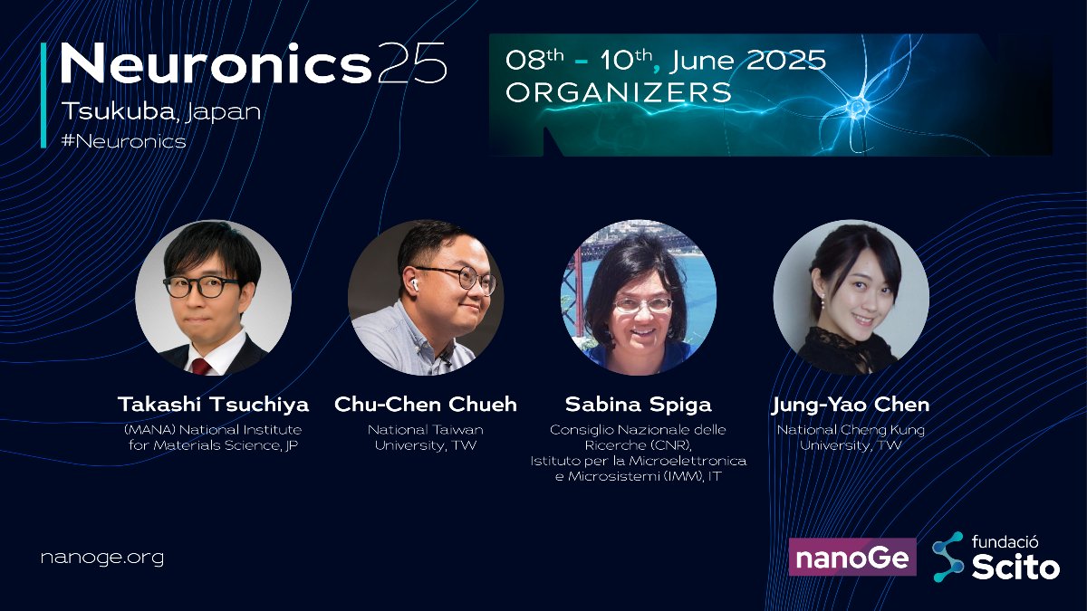 nanoGeConferences (@nanoge_conf) on Twitter photo 🟦Get ready to address electronic, materials science, nanotechnology, computer science, neurobiology, computational neuroscience, neural and biomedical-engineering at #Neuronics25 <a href="/nanoGe_Conf/">nanoGeConferences</a>
📍Tsukuba,Japan
🗓️17-20th June 2025
🔗Send an oral abstract: nanoge.org/Neuronics25/ho… 🟦Get ready to address electronic, materials science, nanotechnology, computer science, neurobiology, computational neuroscience, neural and biomedical-engineering at #Neuronics25 <a href="/nanoGe_Conf/">nanoGeConferences</a>
📍Tsukuba,Japan
🗓️17-20th June 2025
🔗Send an oral abstract: nanoge.org/Neuronics25/ho…