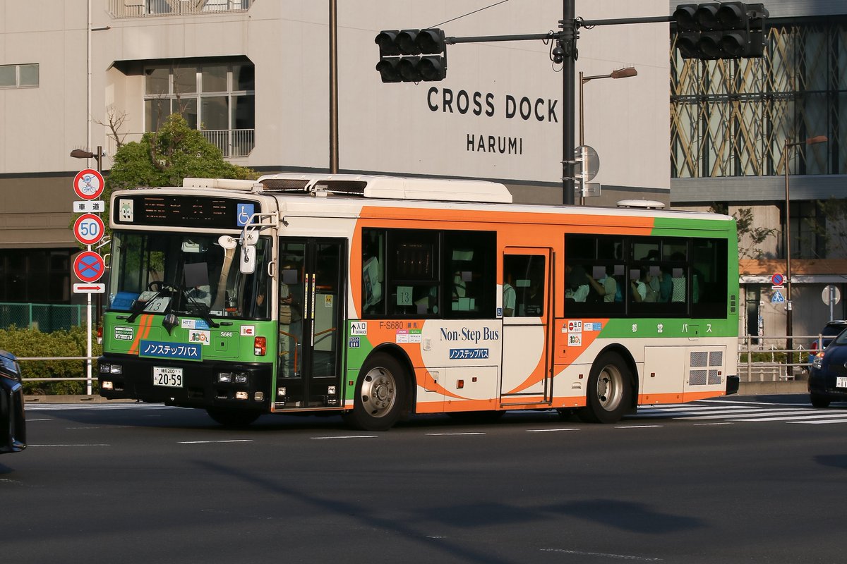 oojima_bus's tweet photo. F-S680が除籍とのことで。これで都営バスから日産ディーゼルが消滅となることに。お疲れ様でした。 https://t.co/vli5WcWmby
