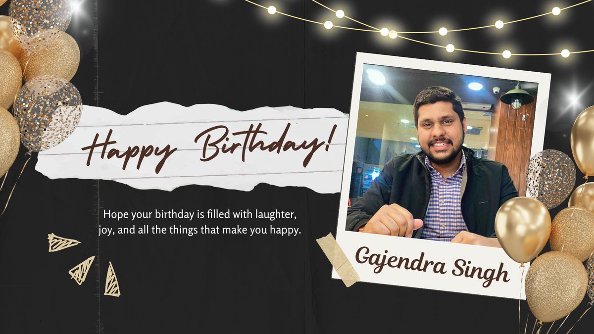 WPVibes (@wp_vibes) on Twitter photo ๐ Happy Birthday <a href="/Dev_Gajendra_/">Gajendra Singh</a> ! ๐๐
May your day be filled with love, laughter, and all the things that make you happiest. Here's to another year of amazing memories, new adventures, and endless blessings! ๐๐
#HappyBirthday #BirthdayVibes #CheersToYou ๐ Happy Birthday <a href="/Dev_Gajendra_/">Gajendra Singh</a> ! ๐๐
May your day be filled with love, laughter, and all the things that make you happiest. Here's to another year of amazing memories, new adventures, and endless blessings! ๐๐
#HappyBirthday #BirthdayVibes #CheersToYou