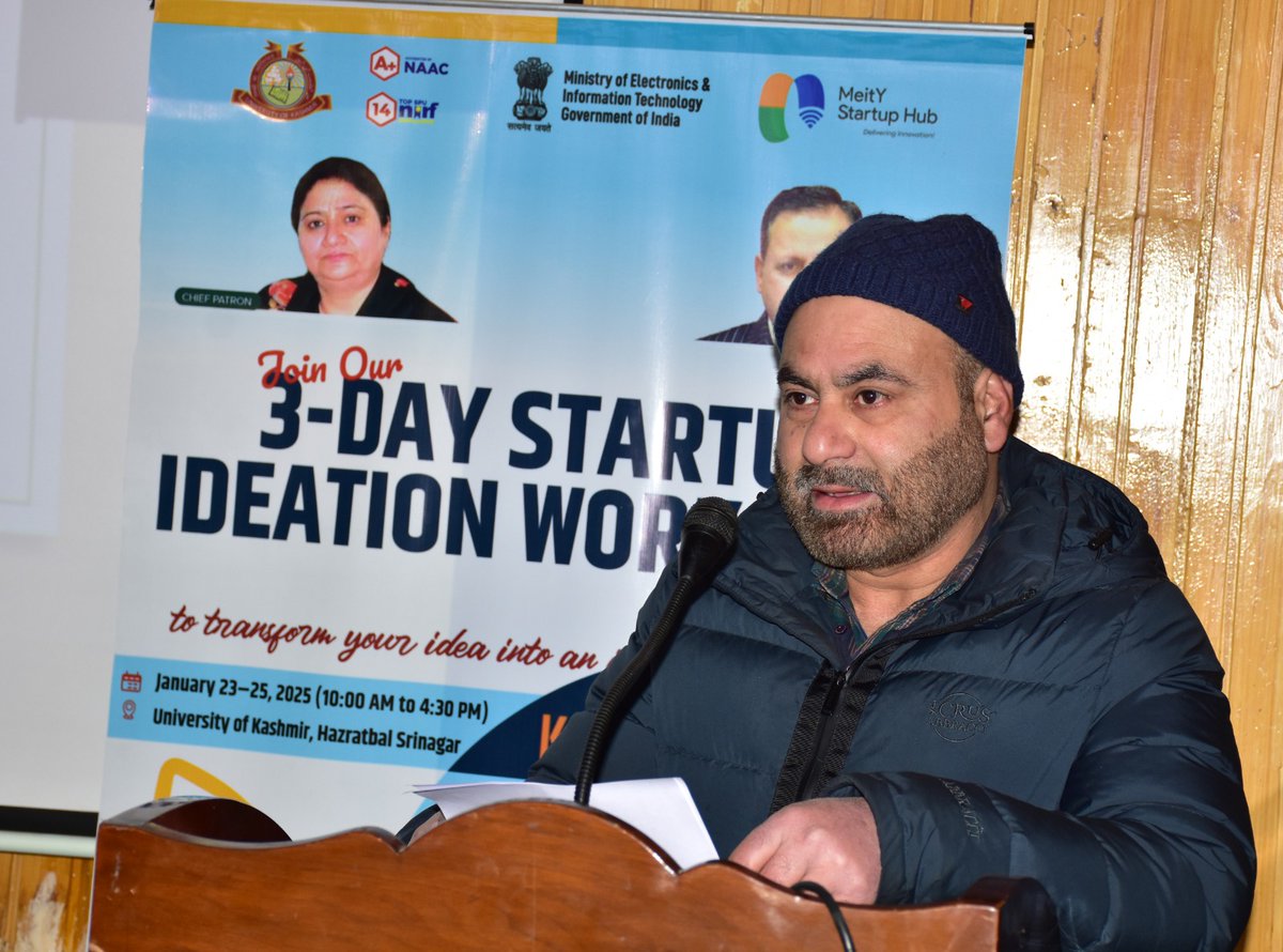 UnivofKashmir's tweet photo. The NewGen IEDC, University of Kashmir, is hosting a 3-Day Startup Ideation Workshop (Jan 23-25, 2025) for aspiring student entrepreneurs! Top ideas win spots in the Feb 10-Day Winter Entrepreneur Cohort Program.
#Entrepreneurship #IdeationToAction #WinterCohort2025 #Startup https://t.co/z5nQz3CdtY