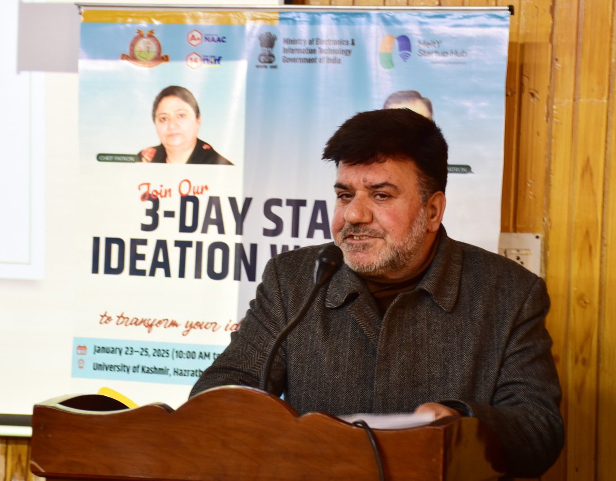 UnivofKashmir's tweet photo. The NewGen IEDC, University of Kashmir, is hosting a 3-Day Startup Ideation Workshop (Jan 23-25, 2025) for aspiring student entrepreneurs! Top ideas win spots in the Feb 10-Day Winter Entrepreneur Cohort Program.
#Entrepreneurship #IdeationToAction #WinterCohort2025 #Startup https://t.co/z5nQz3CdtY