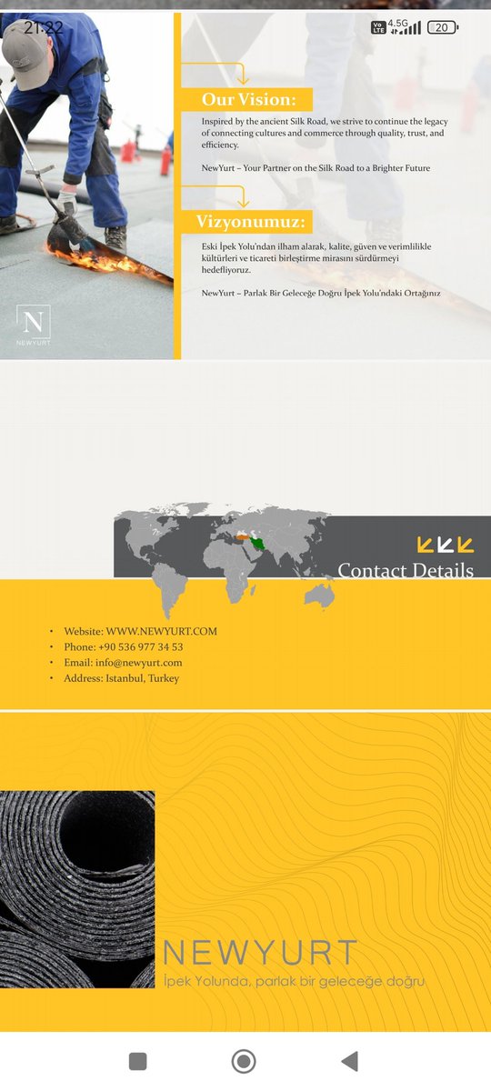 Fatih satır (@fatih_strr) on Twitter photo İpek Yolu’nda, parlak bir geleceğe doğru.
Tel: +90 536 977 34 53
E-posta: info@newyurt İpek Yolu’nda, parlak bir geleceğe doğru.
Tel: +90 536 977 34 53
E-posta: info@newyurt