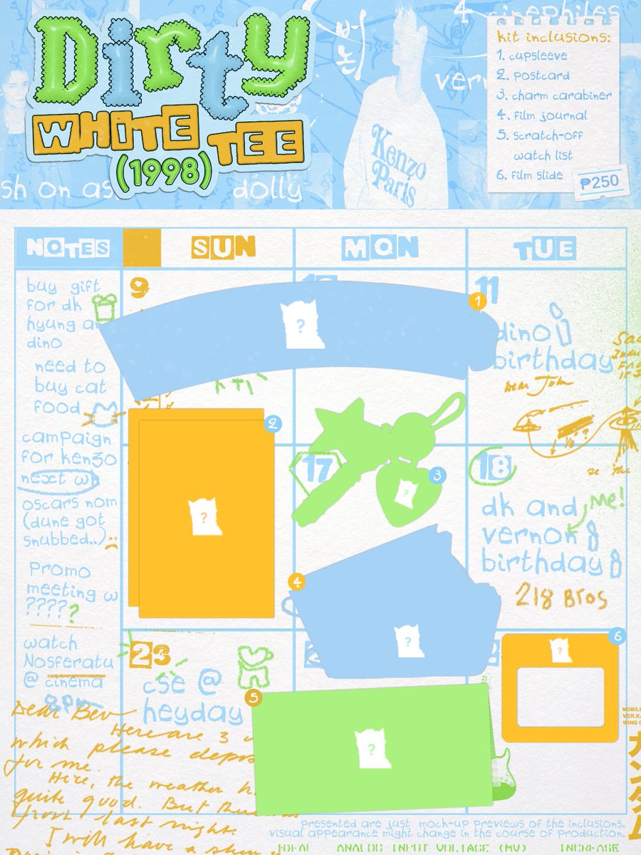 NOW SHOWING: Dirty White Tee (1998)
A Vernon Cupsleeve Event &amp; Art Fest

📍 Heyday Cafe, Feb. 23 - 2PM
🎬 Guest List: bit.ly/DirtyWhiteTee98

#DirtyWhiteTee1998 #버논 #VERNON