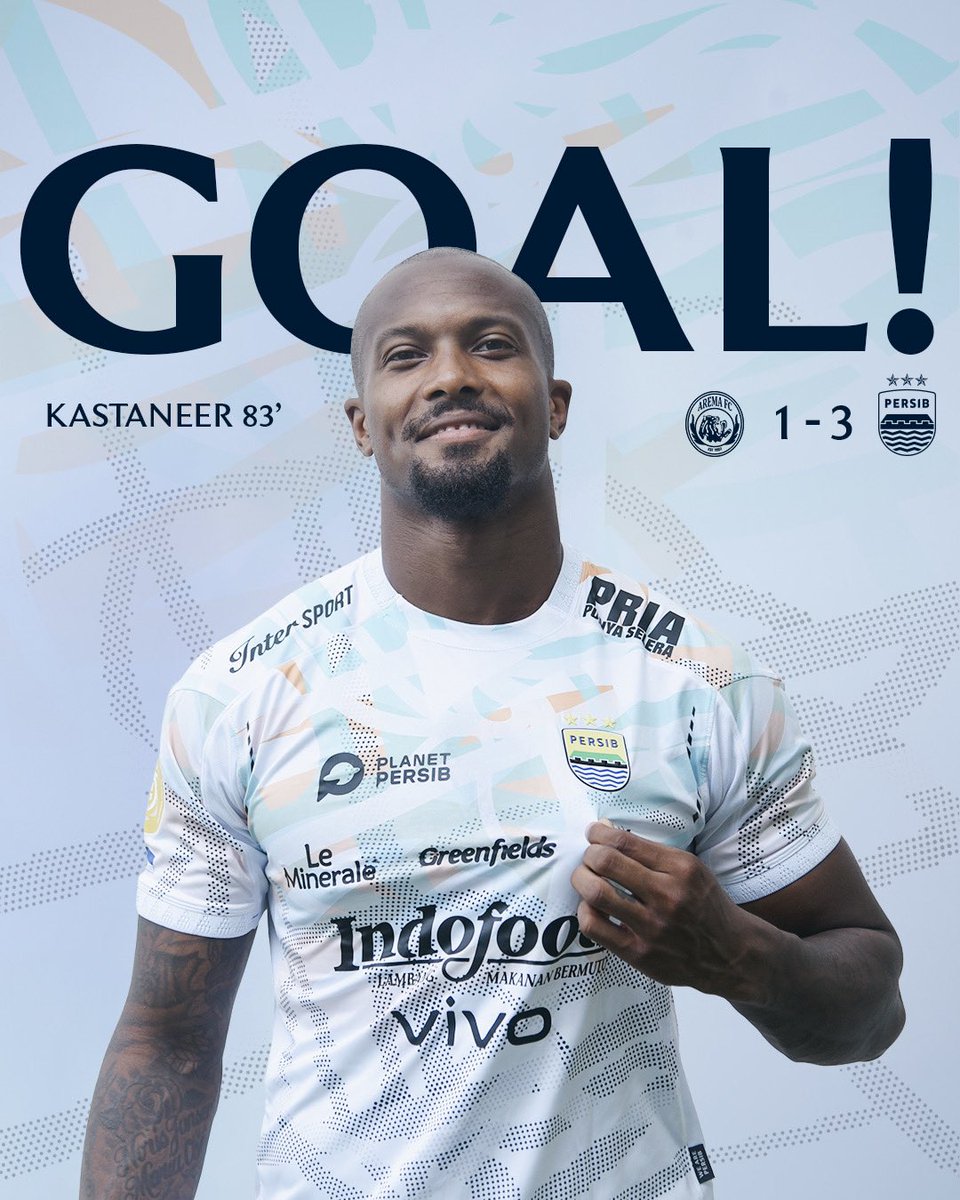 persib's tweet photo. Gol debut Kastaneer perbesar keunggulan #PERSIB sore ini 🔥✊

#PERSIBDAY #WeArePERSIB https://t.co/mzzbMs1T4d