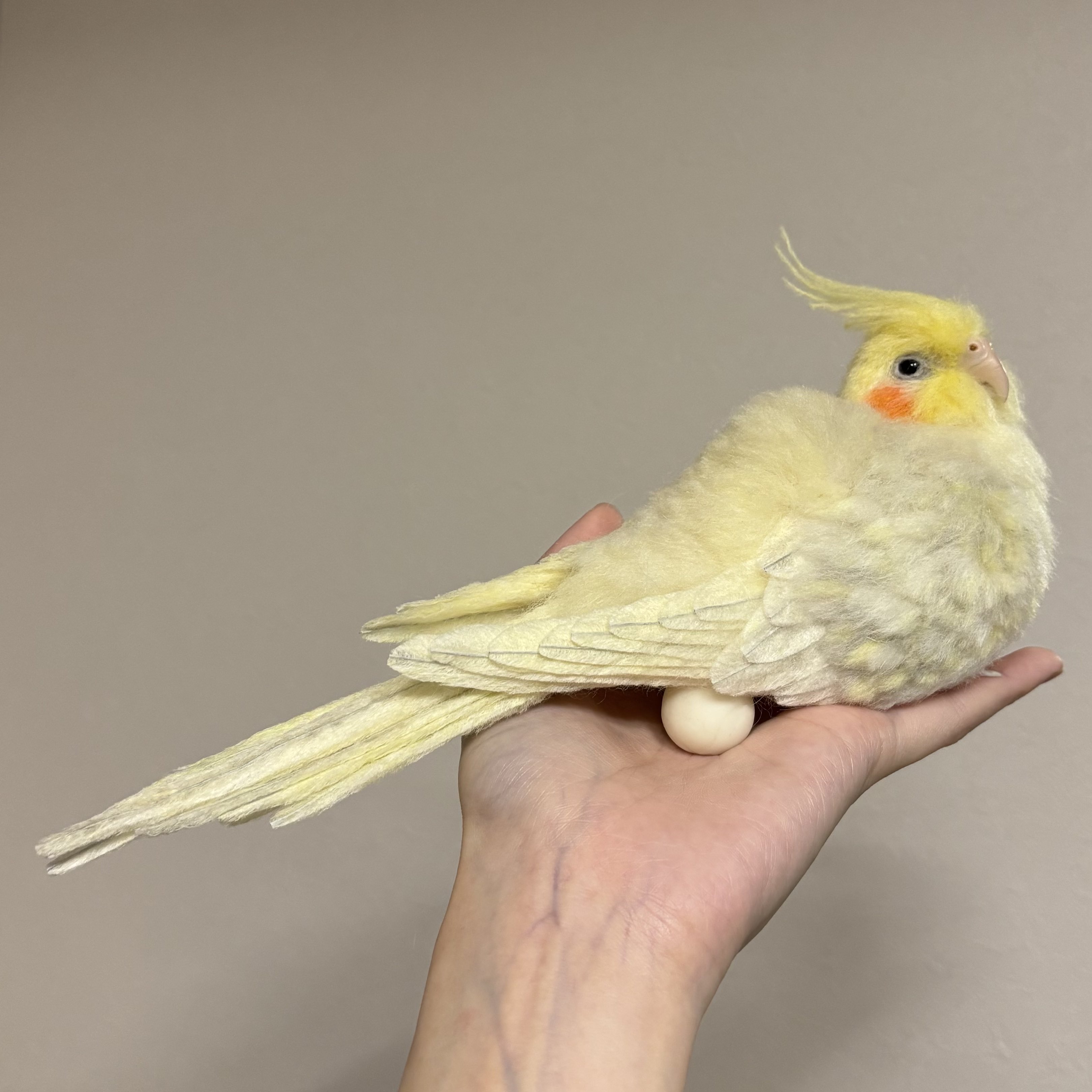 羊毛フェルト。オカメインコ。シマエナガ。オーダーNo.9 - 人形