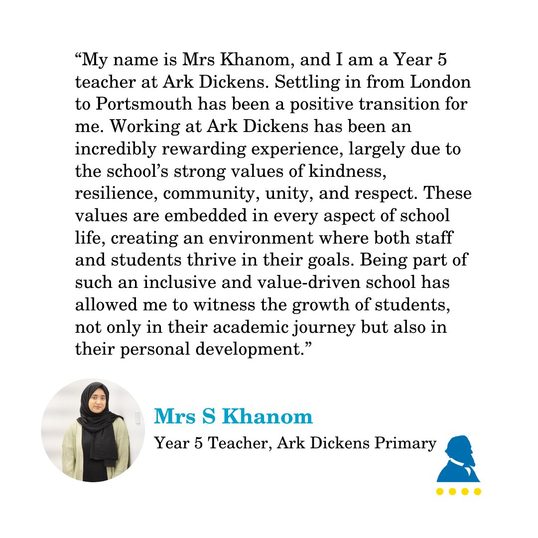 ArkDickens_'s tweet photo. 💙Words from Mrs Khanom...💙

#TeamDickens https://t.co/JNMwwbYI2j