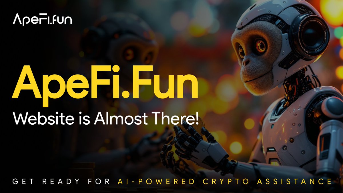 ApeFi_fun's tweet photo. 🚨 It’s Almost Time! 🚨

We’re thrilled to announce that https://t.co/xhDsq0d2lP website is going LIVE very soon! 🌐

Get ready to explore:
✅ AI-Powered Crypto Assistance 🤖
✅ SocialFi DAO for Community Empowerment 🌍
✅ Your Gateway to Creating AI Agent Tokens 🚀

Stay tuned, the revolution starts here. Are you ready? 👇