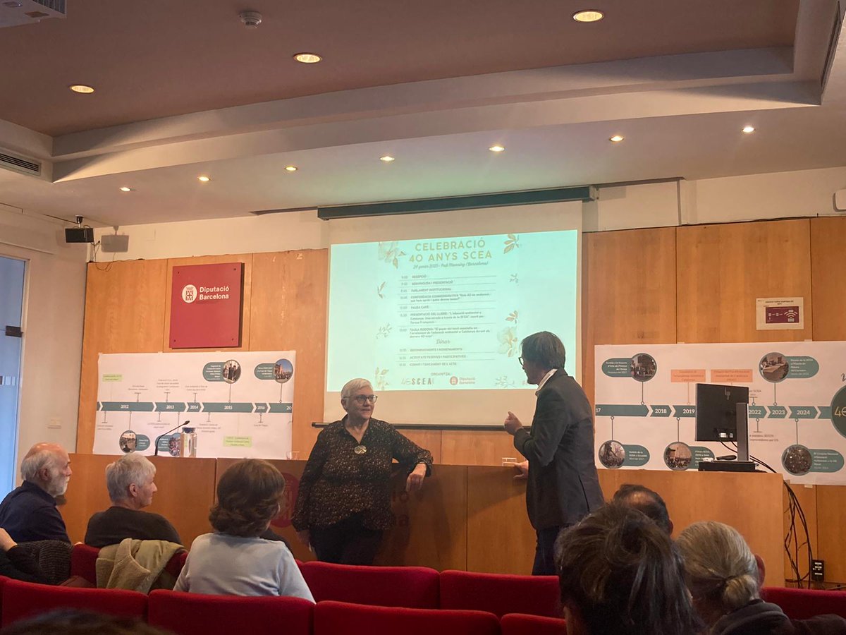 transicioeco's tweet photo. Ens sumem a la celebració dels 40 anys de la Societat Catalana d’Educació Ambiental, un referent en aquest àmbit, que agrupa professionals i persones interessades en el món de l’educació ambiental. 
 
Enhorabona i per molts anys més! 
 
#els40delaSCEA https://t.co/FEFZYdBa9F