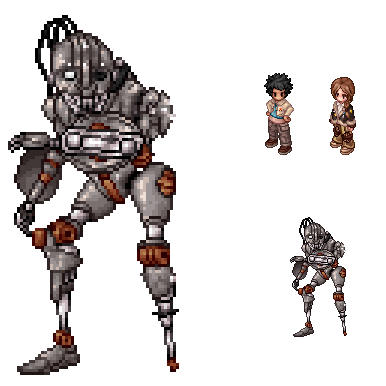 Wim, Fern and SM-33 from Star Wars - Skeleton Crew.