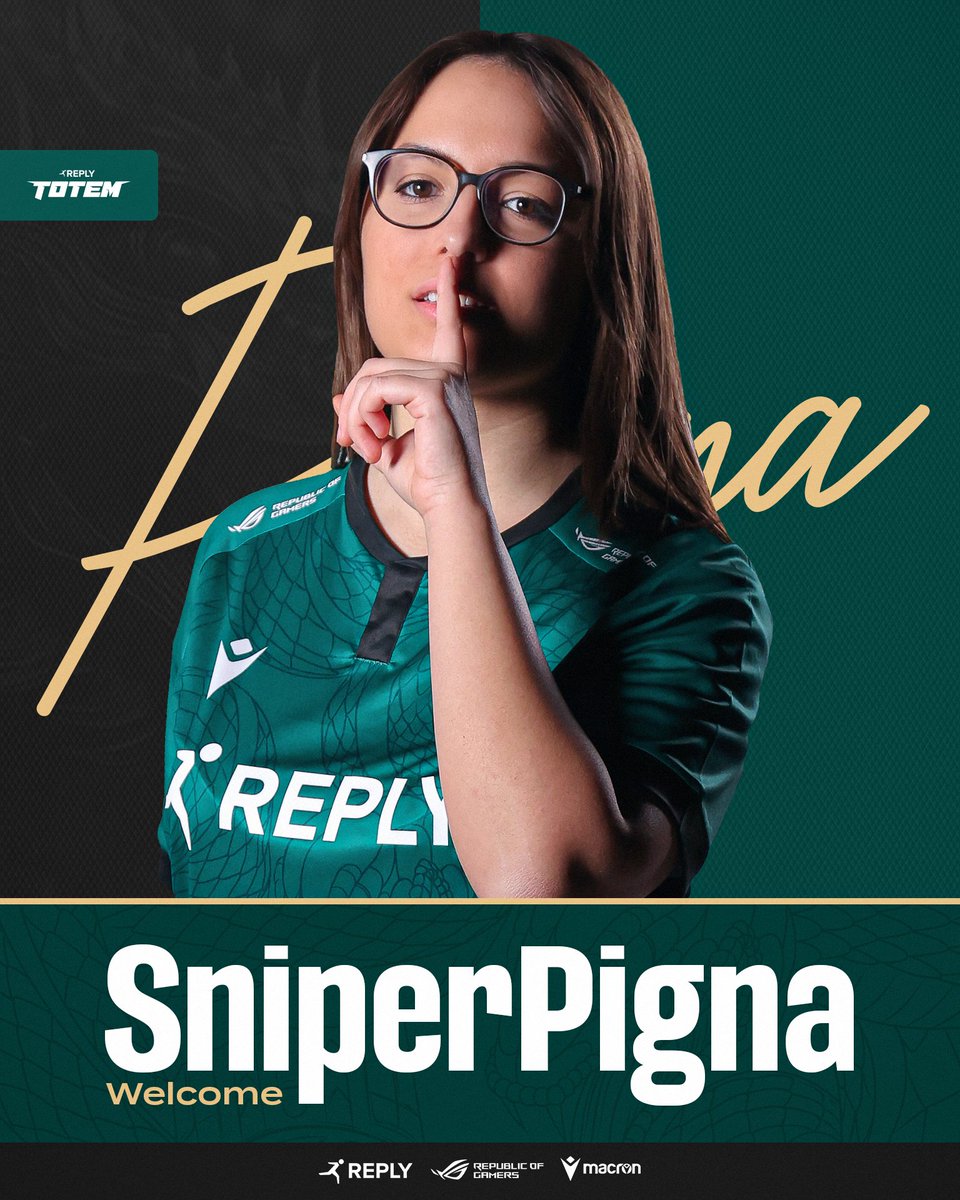 REPLY TOTEM (@reply_totem) on Twitter photo Our Warzone roster is getting a new addition😍
Let's welcome to the team <a href="/sniperpigna_/">SniperPigna</a>, joining both as a player and creator! 🙌 Our Warzone roster is getting a new addition😍
Let's welcome to the team <a href="/sniperpigna_/">SniperPigna</a>, joining both as a player and creator! 🙌