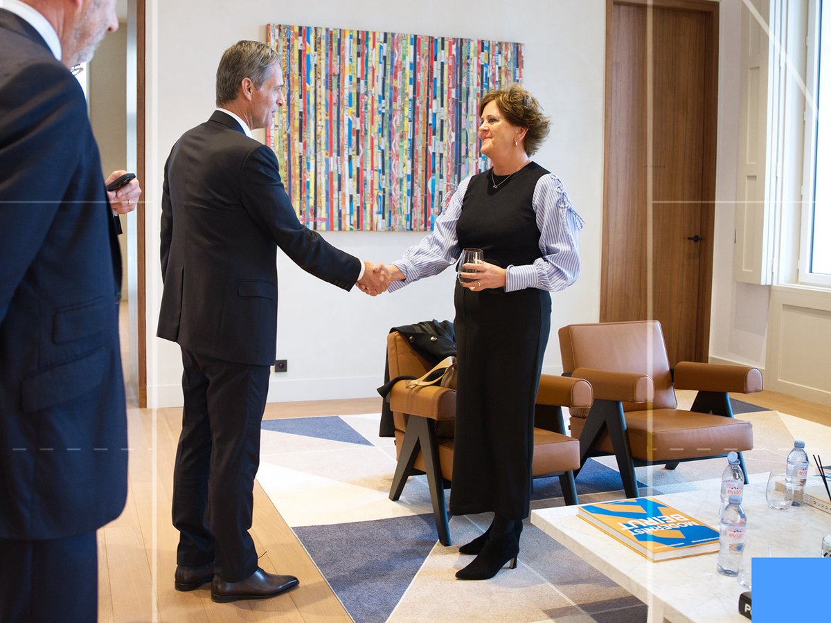 Tangram_Center's tweet photo. 🇬🇧It was an honor to welcome the U.K. Ambassador to France, @MennaRawlings, and her delegation to TANGRAM.

Rodolphe Saadé, Tanya Saadé Zeenny, and the @cmacgm team discussed with Her Excellency ongoing learning programs and several innovation initiatives, including :

• Our Climate learning curriculum co-designed with @ImperialBiz 

• Partnerships with leading British institutions through the CMA CGM Excellence Fund, including  @UniofOxford , @KingsCollegeLon , @imperialcollege , and the @UniofBath  

• The CMA CGM startup accelerator @ZeBox_ , based in Marseille and Manchester to support startups driving innovation and keeping us ahead of the game.

🤝 This visit captured TANGRAM's essence : facilitating exchanges, sparking discussions, and paving the future of sustainable transport and logistics.

#CMACGM #TANGRAM #Innovation #Sustainability #Collaboration #UKFranceRelations @UKinFrance