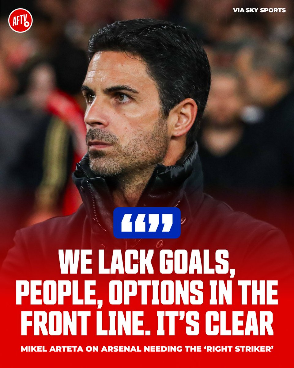 AFTVMedia's tweet photo. Is Mikel Arteta sending a message to the Arsenal board? 😮 https://t.co/b6XgKdTGvp