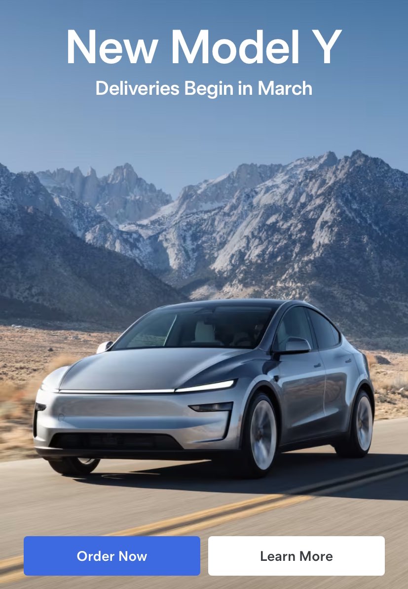 BeckwithJesse's tweet photo. Now available in Canada. 

New Model Y. 

$87,866 starting price. https://t.co/ApXvJBZkln
