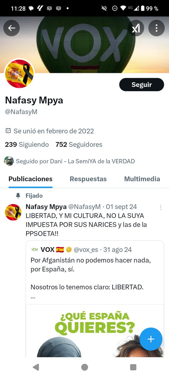 Gran nivel de argumentación de los amigos de Vox, les dices que su partido está financiado por los sionistas y te bloquean