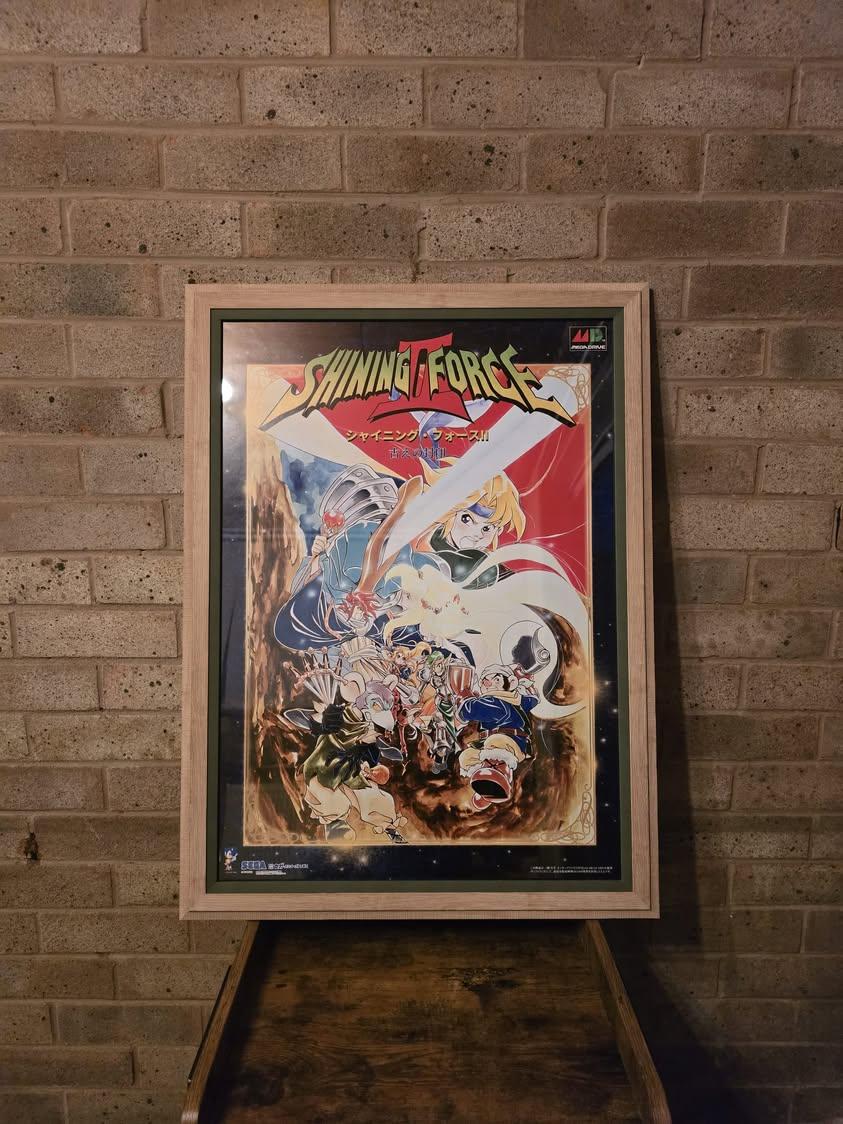 semload's tweet image. Poster of a customer who framed it with a beautiful wooden frame.

This is one of the posters I made, this is my catalog: 

drive.google.com/drive/mobile/f…

#shiningforce2 #shiningforce #segamegadrive #megadrive #japanrpg #retroconsole #japanvideogames #japanretrogames #retrogames