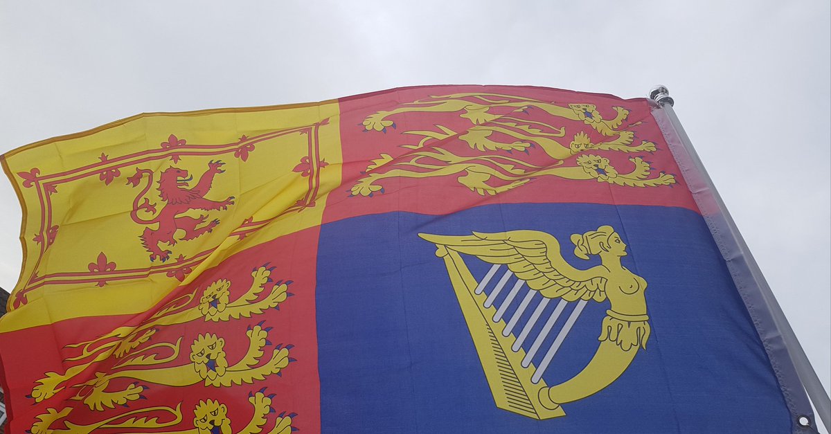Today's flag comes from the Royal family...The Royal Standard...