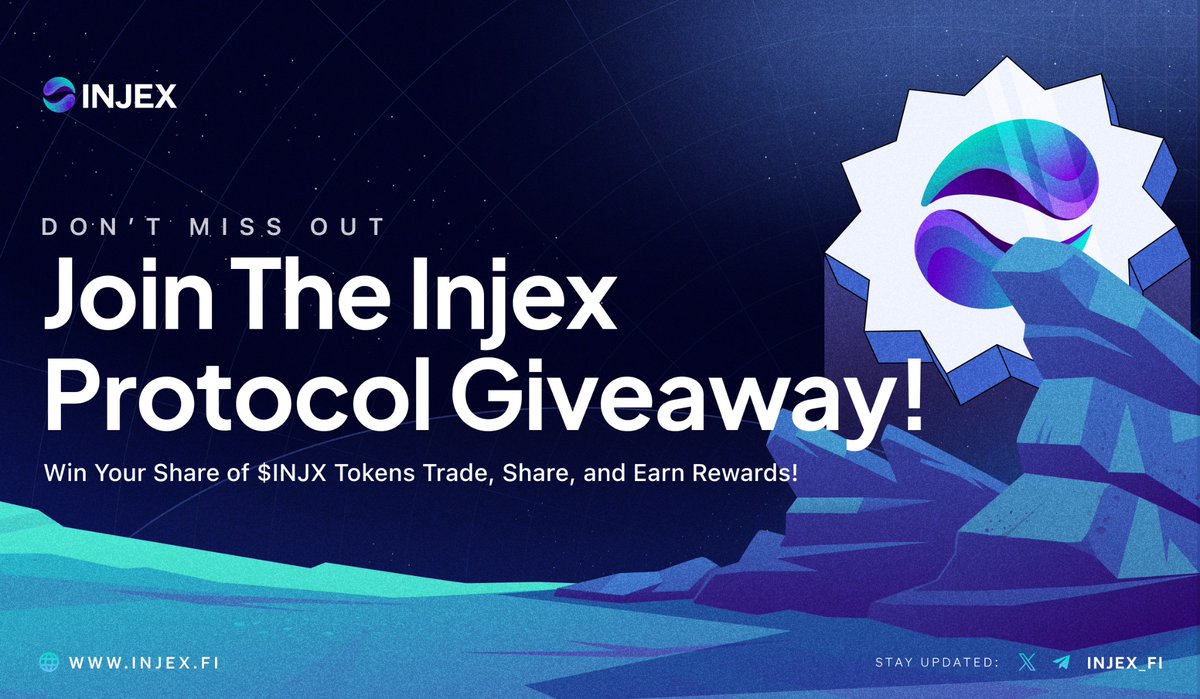 Injex_fi's tweet photo. 🚀 Celebrate With Us and Win Big! 🚀

To thank our amazing community and welcome even more users from the Injective ecosystem, we’re thrilled to announce a special token giveaway! Here’s your chance to earn $INJX tokens while exploring the Injex Protocol. 🎊

🎁 With a prize pool of $500 worth of INJX to award 5 winners!