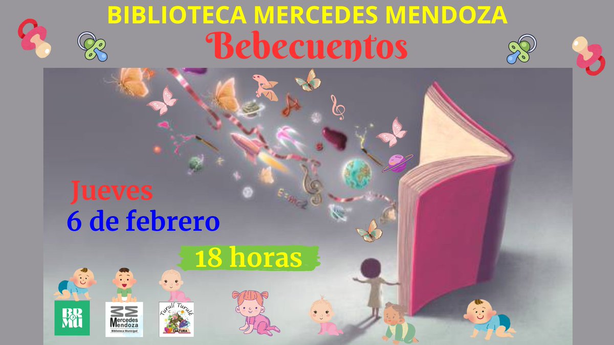 Bebecuentos en la biblioteca para niños de 8 meses a 3 años.
No te lo pierdas !!!