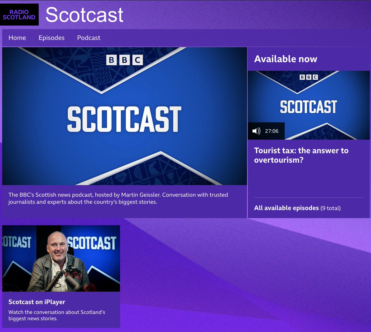 GuillemCM's tweet image. It was a pleasure to participate yesterday in Scotcast, the recently launched BBC's Scottish news podcast, where we discussed tourism in Scotland and Europe more broadly.
'Tourist tax: the answer to overtourism?' 👉 open.spotify.com/episode/2ftd2k…