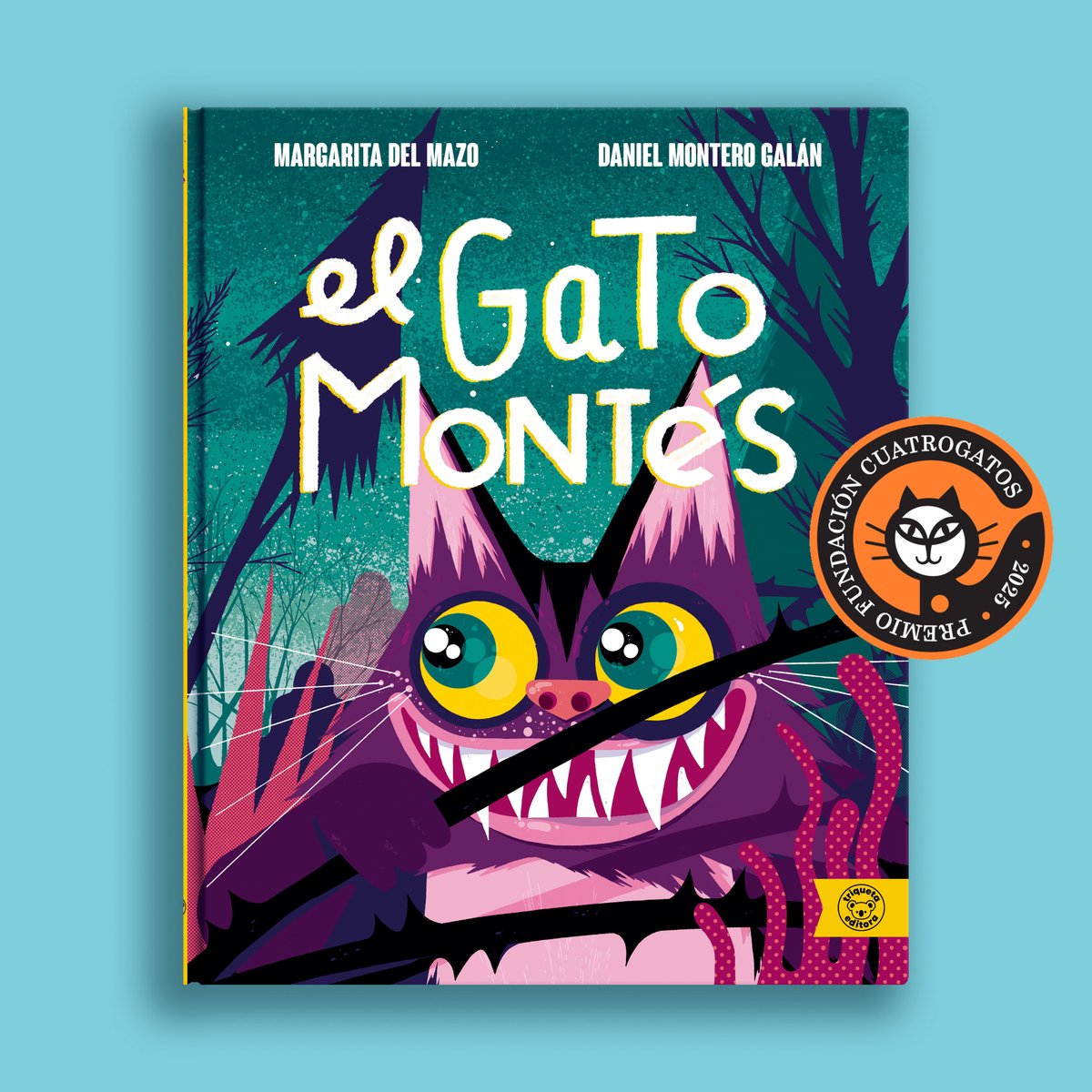 Hoy nos levantamos con la noticia sobre los premios de la @fundacioncuatrogatos 2025 y hemos descubierto que "El Gato montés" de @margaritadelmazo y @danielmonterogalan es uno de los 20 ganadores del certamen!