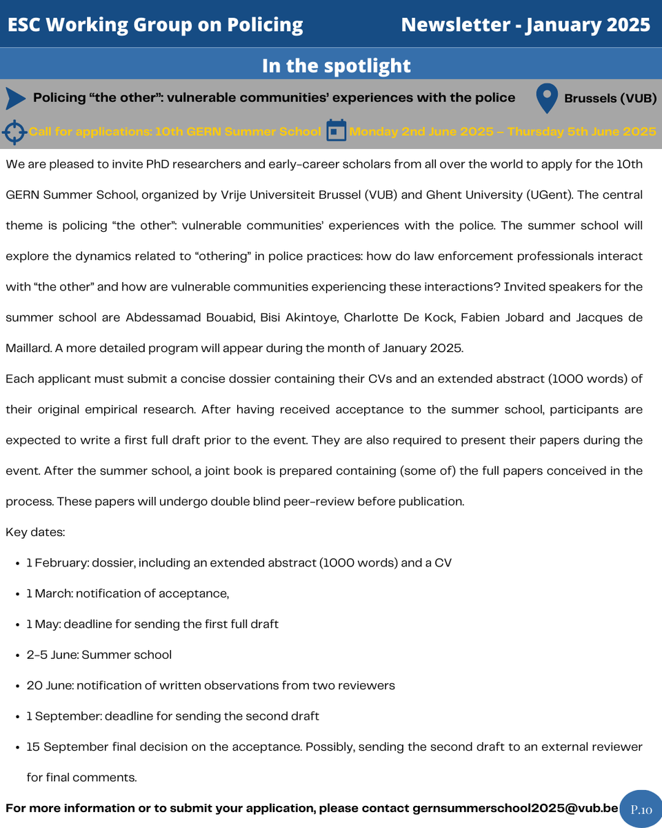 ESC Policing Working Group tweet media