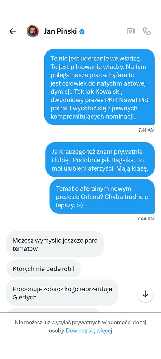 LKraskowski's tweet photo. Jan #Piński, nieformalny #PR-owiec Romana #Giertycha, czyli dziennikarski #etos na śmietniku. Odmawiał upubliczniania materiałów, które w złym świetle mogłyby przedstawiać klientów kancelarii mec. Giertycha, np. Ryszarda Krauzego. "Mnie interesuje tylko jeb... PiS" - oświadczył. https://t.co/LmYP4Zfio3