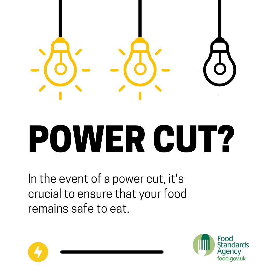 FSAinNI's tweet photo. ⚠️ #StormÉowyn has left 93,000 homes in NI without power. If you or somebody you know is affected by power cuts, it's important to ensure that your food remains safe to eat. 

If the power cut lasts longer than 4 hours, here are some steps you can take to keep your food safe(1/3) https://t.co/79oCIrq9y6