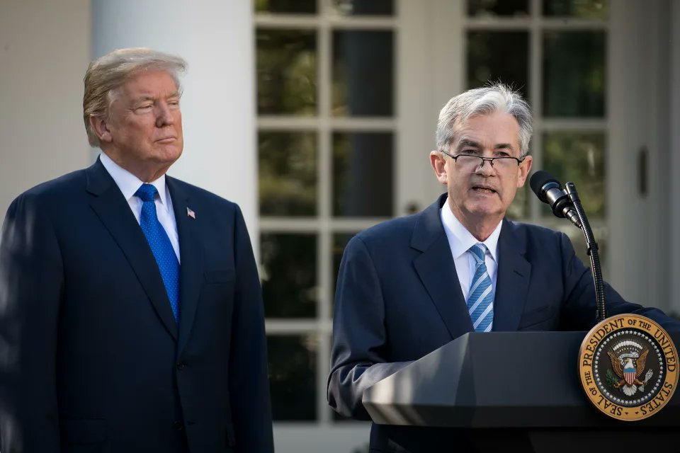 Xfedtoken's tweet photo. 🚨 Trump vs. Powell: A 2025 showdown? 🚨
Trump critiques Fed Chair Powell, calling rates “far too high.” Meanwhile, Powell scales back rate cut forecasts. Tensions mount as economic policies clash. Will this spark a new era of monetary debate? 🧐

#Trump #Powell #economy https://t.co/sey7V26VKH