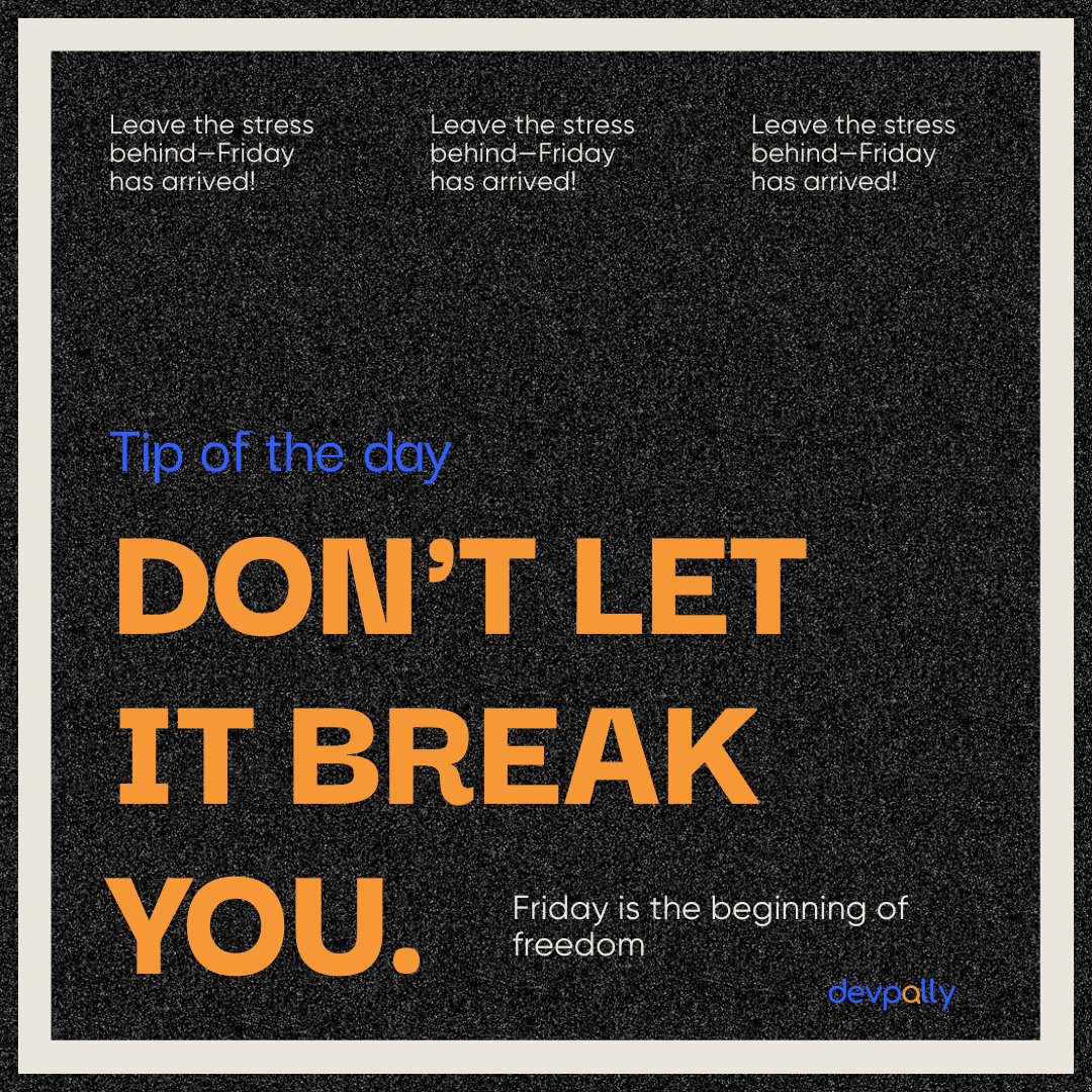 DevPally_'s tweet photo. #TGIF
#WeekendVibes
#DevpallyCommunity
#FridayMotivation https://t.co/k0BS5GX619