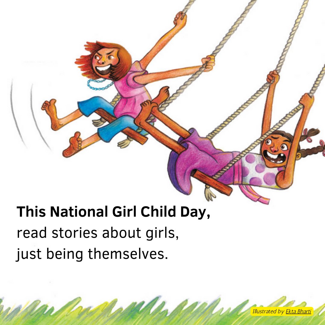 This National Girl Child Day, here is a list of stories to remind  us that girls don't just have to be celebrated for extraordinary  things. That they can be brave, funny, silly, and full of life every single day, and that is enough! 
storyweaver.org.in/en/lists/30705…