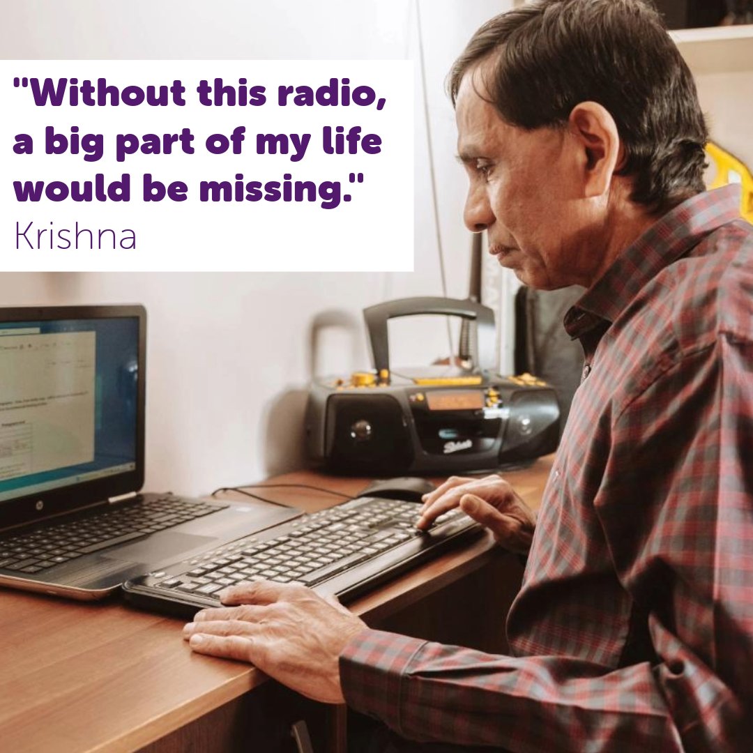 A radio might seem like a small thing, but the devices we give can mean so much...

Independence, freedom to pursue hobbies and passions, companionship and connection with the world. 📻💜