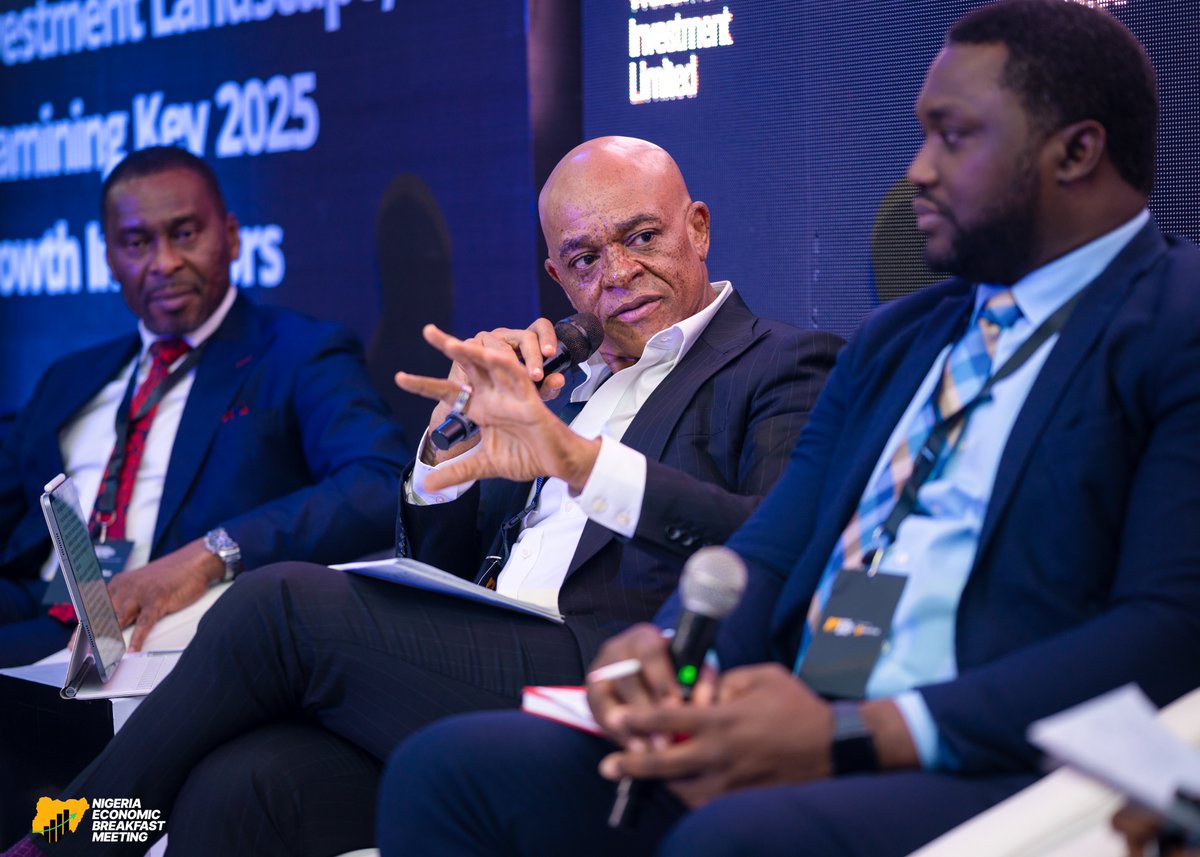 ng_clearing's tweet photo. Breaking new ground at Nigeria's Economic Breakfast Meeting! Farooq Oreagba reveals NG Clearing's strategic approach to securities lending - a game-changer for market liquidity and investment dynamics in 2025. Powering Nigeria's financial ecosystem forward! https://t.co/R8nq99DXQp