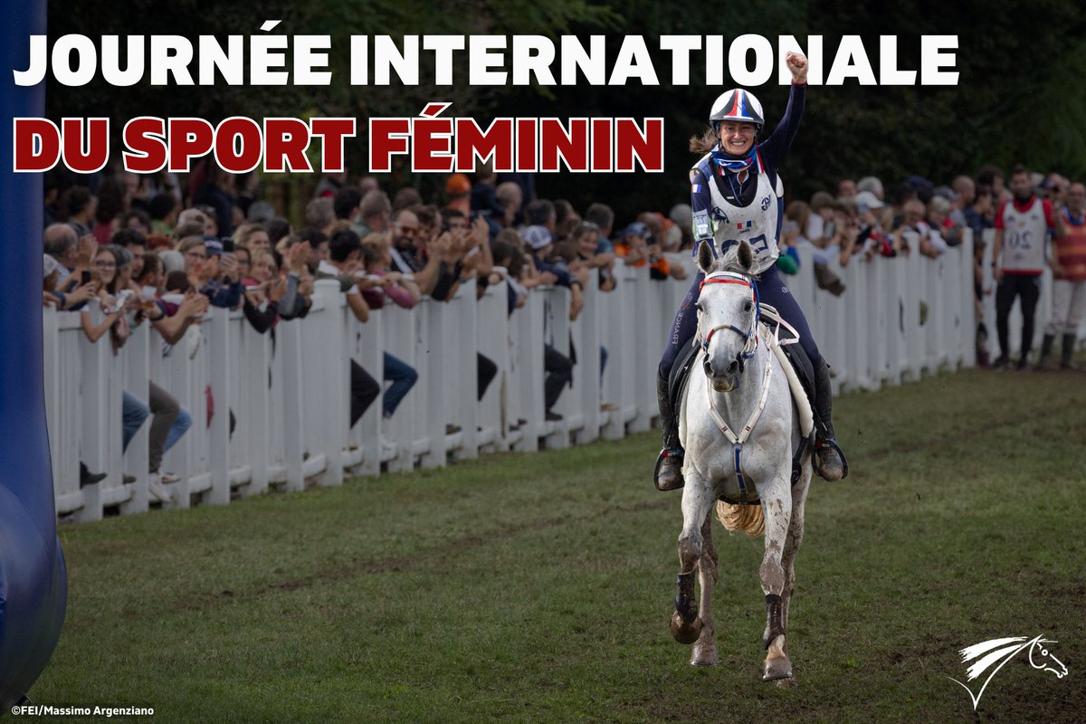 En cette #JourneeDuSportFeminin comme chaque jour, la @ffequitation est fière de celles qui font rayonner l'équitation, des clubs aux concours internationaux Seul sport olympique où femmes et hommes concourent sur un pied d'égalité, l'équitation permet de se réaliser pleinement🐴