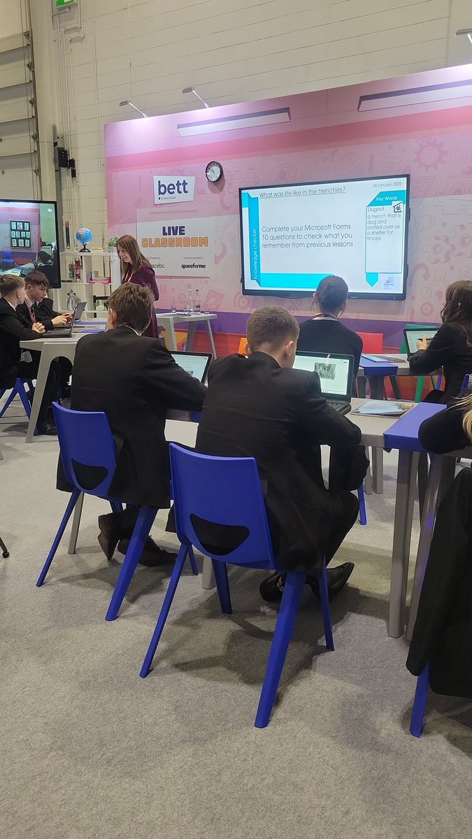 LGfL's tweet photo. Getting ready for the final #liveclassroom at #bett2025 with @ribbweb. 

Diving into the world of edtech in action in a secondary setting. Come get settled in for this live demonstration, see you there! https://t.co/InxhlZWoNe