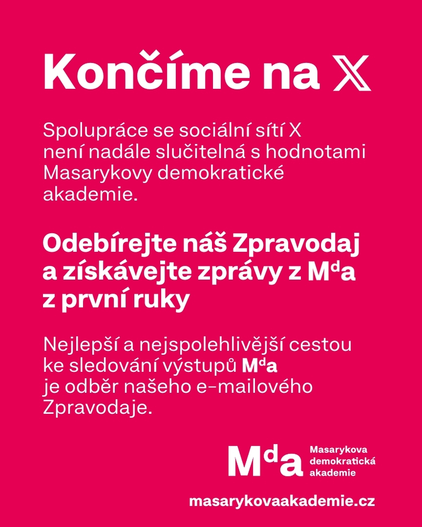 Milé příznivkyně a milí přiznivci Masarykovy demokratické akademie, děkujeme, že jste s námi. Nejradši se s vámi potkáme u našeho Zpravodaje, kam píšeme všechno důležité. Přihlaste se k jeho odběru tady ➡️ masarykovaakademie.cz/akce/newslette…