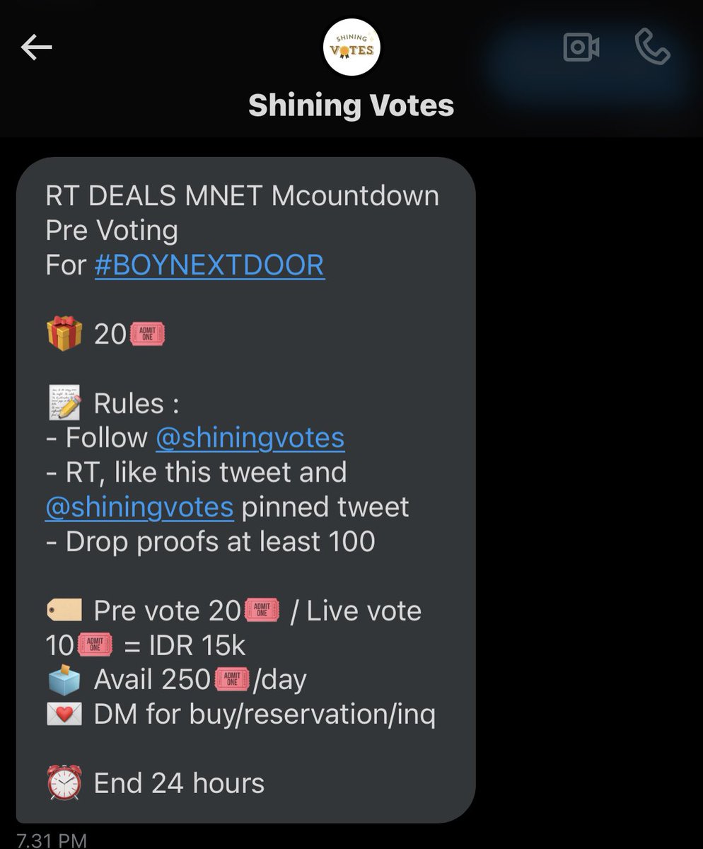 bonedoenergy's tweet photo. RT DEALS MNET MC0UNTDOWN PRE V0TE
For #BOYNEXTDOOR
🎁 20🎟️
📝 Rules:
-Follow @shiningvotes
-RT, like this tweet & @shiningvotes pinned tweet
-Drop proofs at least 100
🏷️ Pre vote 20🎟️ / Live vote 10🎟️ = IDR 15k
🗳️ Avail 250🎟️/day
💌 DM for buy/reservation/inq
⏰ End 24 hours https://t.co/HWd1dp6GEv