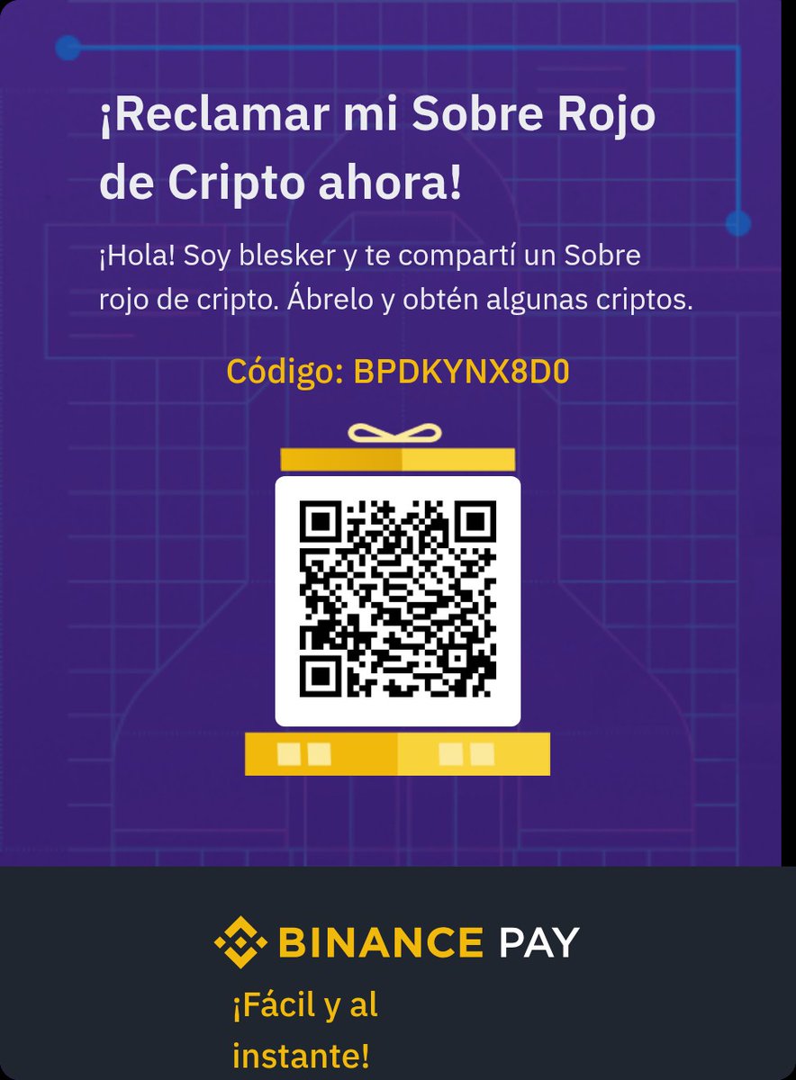 Reclama mi sobre rojo de Binance: BPDKYNX8D0 s.binance.com/1pZCsTzG?utm_m…