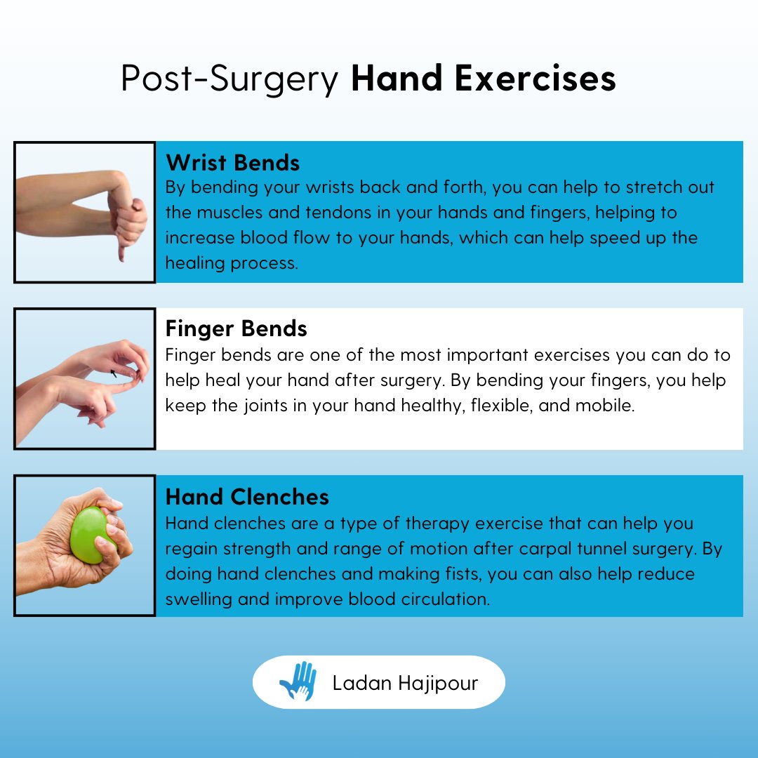 If you've recently undergone hand or wrist surgery, you'll know the road to recovery can be difficult. But, there are things you can do to help speed up the healing process.❤️‍🩹

Hand exercises help to improve your hand's range of motion and increase strength.🫷

#HandExercises