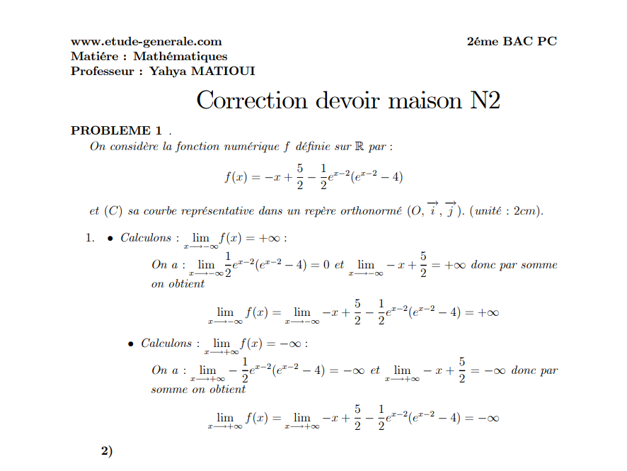 etudegenerale's tweet photo. (2 bac pc et svt)
Devoir maison sur la fonction exponentielle et les nombres complexes ✍️
https://t.co/G5P9SCQgeC
#math #Maths #mathematics #mathématiques #2bac https://t.co/hbxC8Yd4Mg