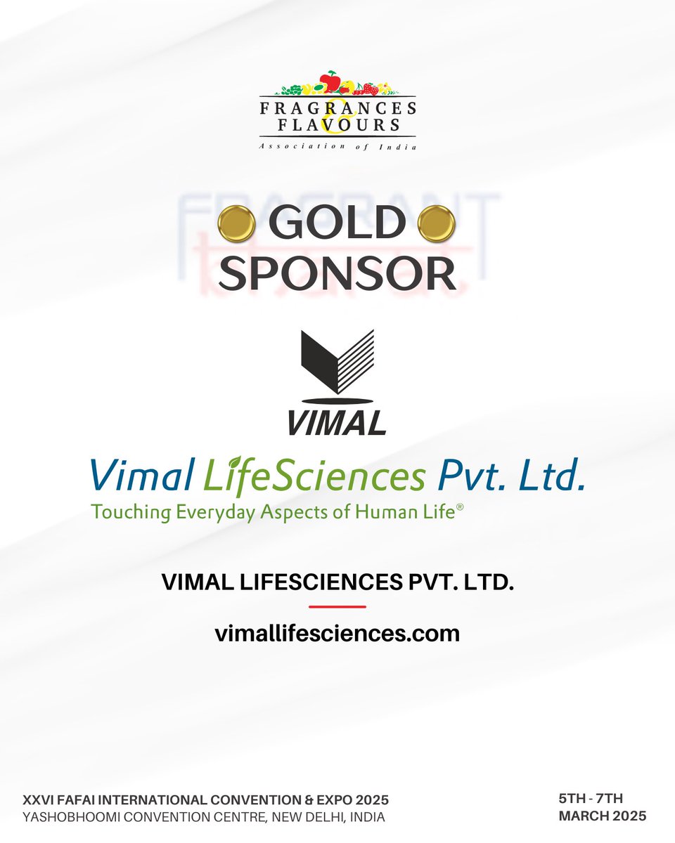 FRAGRANCES AND FLAVOURS ASSOCIATION OF INDIA tweet media