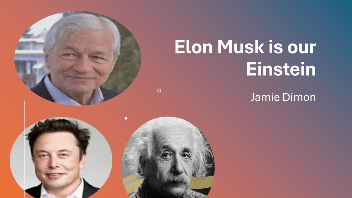 masterfulcoach's tweet photo. Elon Musk is our Einstein." Jamie Dimon. We all admire  Iconoclasts, like Elon Musk. Yet 99% of us are conformiss who spend all  day trying to look good, fit in and kiss ass https://t.co/h390P5ouh2