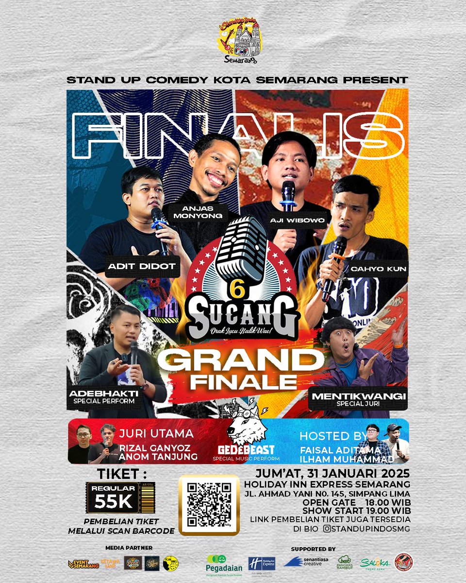 Info sob,akhir bulan januari ini bakal ada perebutan manusia terkocak nii,buat kamu yang pengen menyaksikan sejarah dan juga kekocakan para peserta,bisa langsung aja cek postinganya😁👍