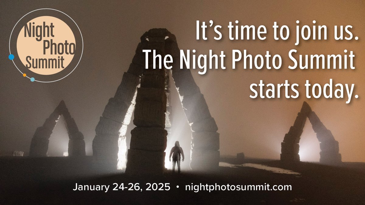 Don't be left alone in the dark. It's definitely time to join us. nightphotosummit.com