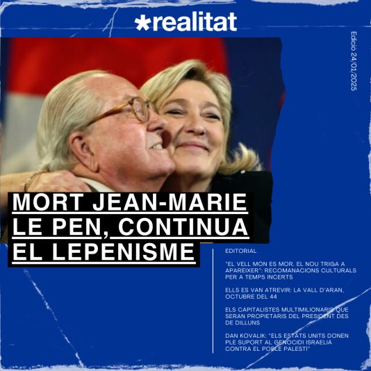 🔴 NOVA EDICIÓ‼️

🗞️Avui teniu l’editorial de la setmana, amb els darrers esdeveniments internacionals. Parlem de l’onada reaccionaria al món, de recomanacions culturals, de memòria històrica i molt més.

🧵FIL