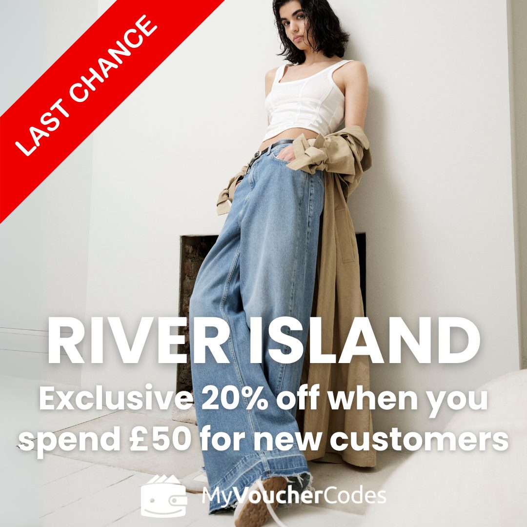 ⏳ Last chance to save! 20% OFF when you spend £50 at River Island – exclusively for new customers! 🛍️ Refresh your wardrobe and grab this deal before it’s gone!

Don’t wait, shop now 👉 myvouchercodes.visitlink.me/q1zZGz

#RiverIslandStyle #ExclusiveDeal #FinalCall #ShopSmart