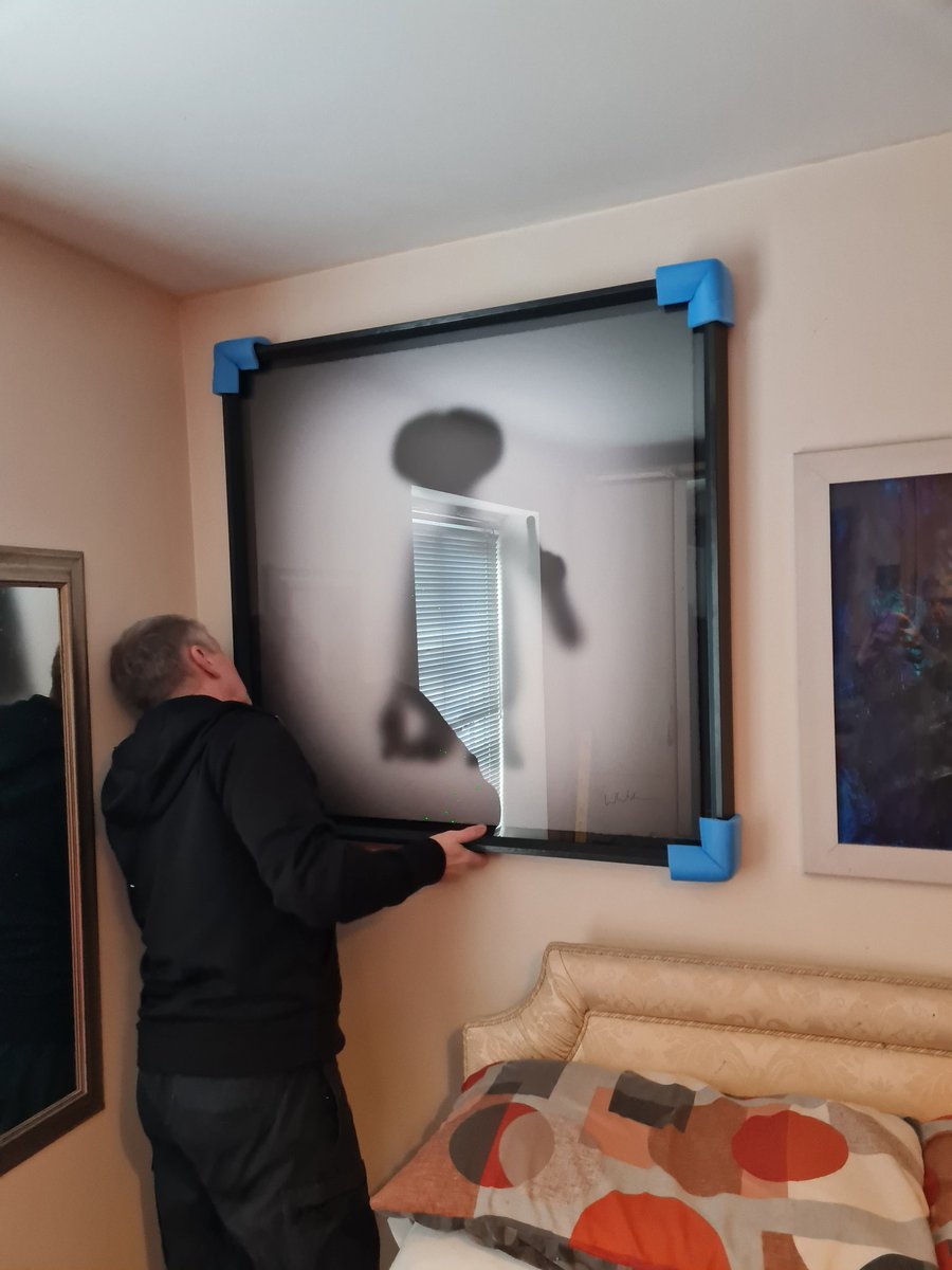 king_body_art's tweet photo. Over the moon to finally have my ET art installed by the international #artist ~ #Whatshisname 

Thank you so much to  Sarah, Rebecca and finally Paul the installer from @castlegalleries  very happy 

My 45th Birthday present https://t.co/JhnT2mbkKM