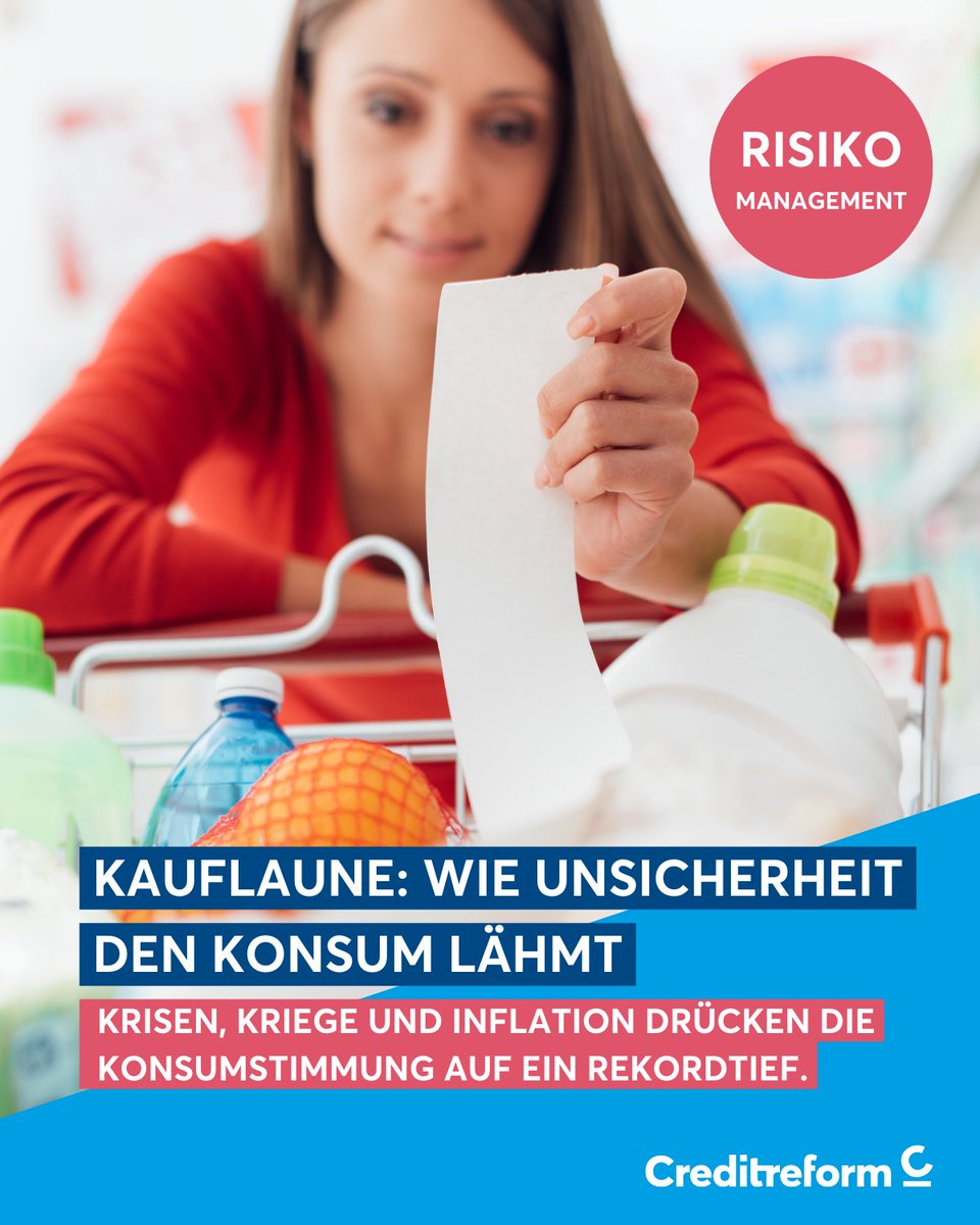CreditreformGi's tweet photo. Wie wirken sich hohe Inflation, stagnierende Löhne und ein schwächeres Konsumklima auf das Einkaufsverhalten der Deutschen aus?

🔎 Lesen Sie mehr über die aktuellen wirtschaftlichen Herausforderungen:
https://t.co/CPJwe3mMkb https://t.co/UvuBm8YMN1